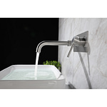 stainless steel basin mixer - side 1