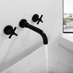 wall mounted faucet black