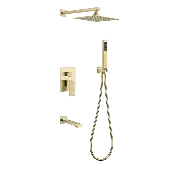 Hot sale waterfall shower head gold color 304SUS