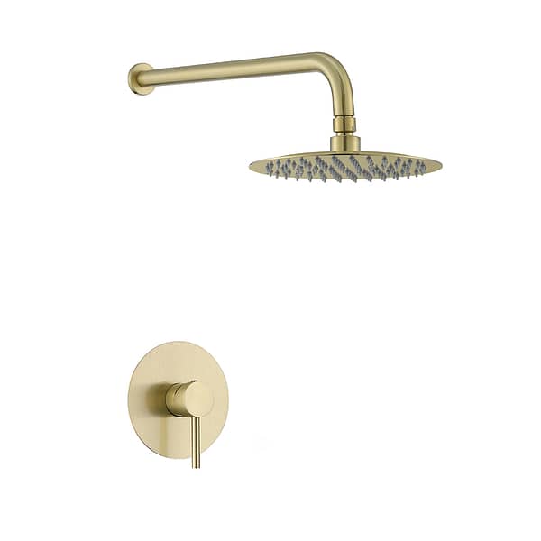 Special design golden wall mounted shower system SUS304