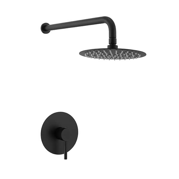 black shower system