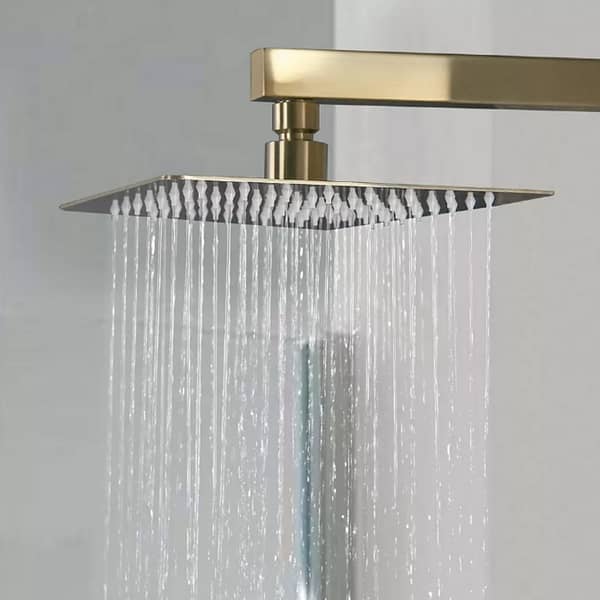 Wall mounted gold shower set