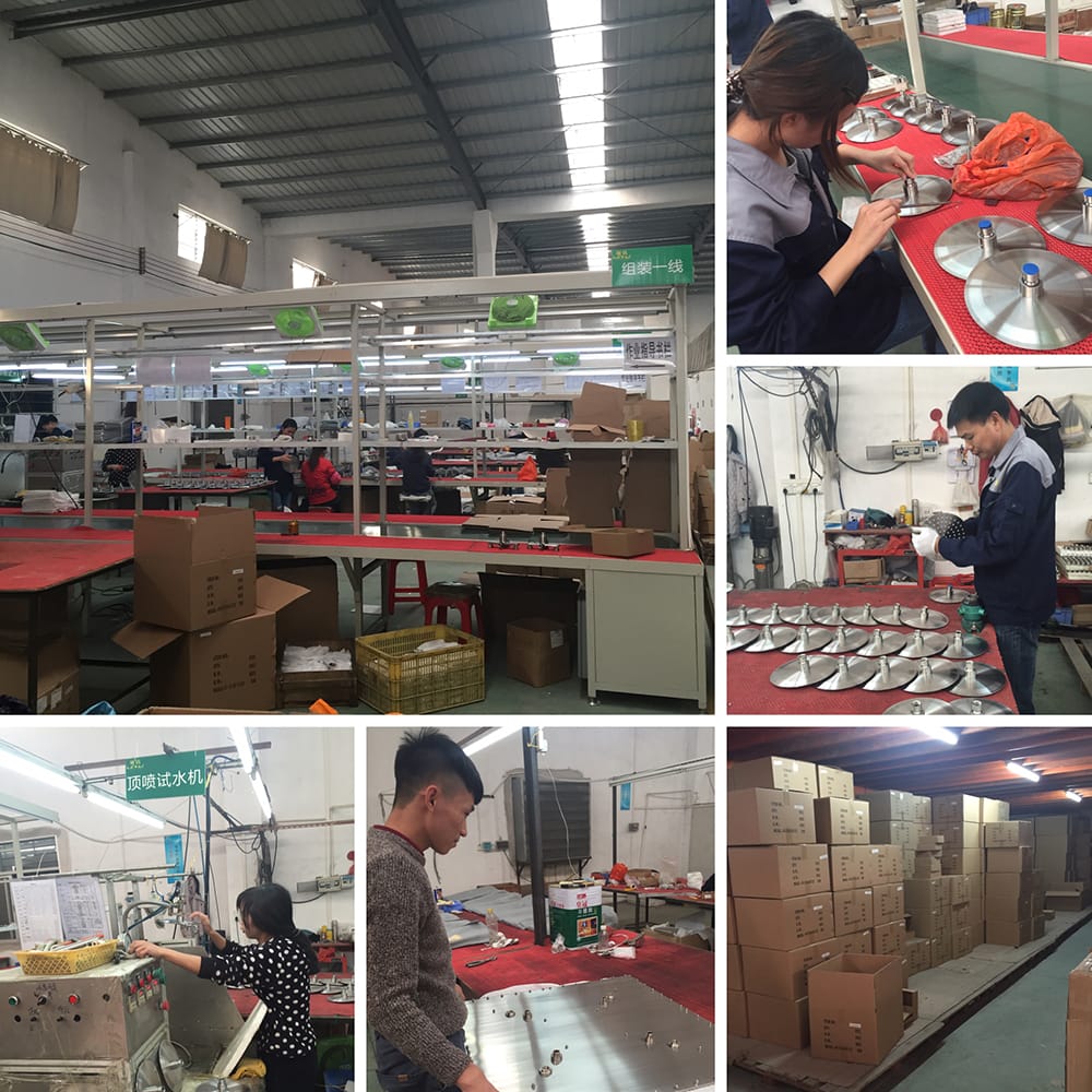 shower mixer factory exposed rain shower system
